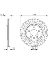 BOSCH 0 986 479 644 Тормозной диск передний
