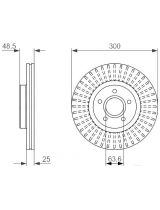 BOSCH 0 986 479 956 Тормозной диск передний
