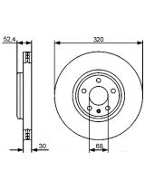 BOSCH 0 986 479 468 Тормозной диск передний