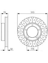 BOSCH 0 986 479 567 Тормозной диск передний