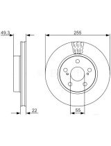 BOSCH 0 986 479 564 Тормозной диск передний