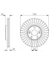 BOSCH 0 986 479 668 Тормозной диск передний