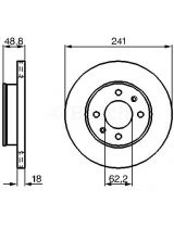 BOSCH 0 986 479 286 Тормозной диск передний