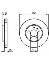 BOSCH 0 986 479 267 Тормозной диск передний