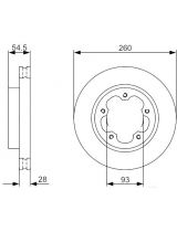 BOSCH 0 986 479 392 Тормозной диск передний