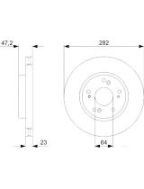 BOSCH 0 986 479 364 Тормозной диск передний