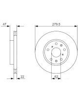 BOSCH 0 986 479 403 Тормозной диск передний