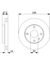 BOSCH 0 986 479 328 Тормозной диск передний