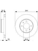 BOSCH 0 986 479 377 Тормозной диск передний