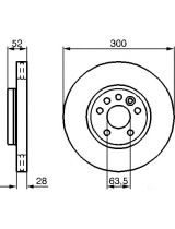 BOSCH 0 986 479 261 Тормозной диск передний