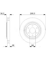 BOSCH 0 986 479 356 Тормозной диск передний