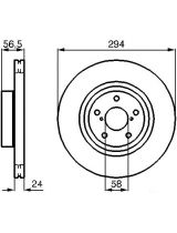 BOSCH 0 986 478 977 Тормозной диск передний