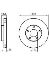 BOSCH 0 986 479 179 Тормозной диск передний
