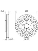BOSCH 0 986 479 114 Тормозной диск передний