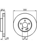 BOSCH 0 986 479 137 Тормозной диск передний