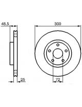 BOSCH 0 986 479 183 Тормозной диск передний