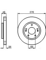BOSCH 0 986 479 124 Тормозной диск передний