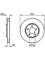 BOSCH 0 986 479 117 Тормозной диск передний
