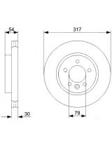 BOSCH 0 986 479 287 Тормозной диск передний