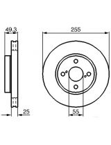 BOSCH 0 986 479 085 Тормозной диск передний