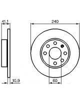 BOSCH 0 986 479 189 Тормозной диск передний