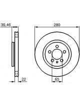 BOSCH 0 986 479 156 Тормозной диск передний