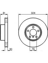BOSCH 0 986 479 002 Тормозной диск передний