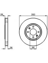 BOSCH 0 986 478 831 Тормозной диск передний