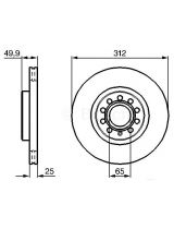 BOSCH 0 986 479 058 Тормозной диск передний