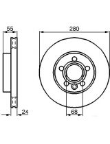 BOSCH 0 986 478 846 Тормозной диск передний