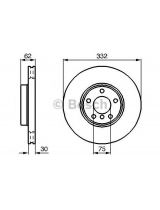 BOSCH 0 986 478 974 Тормозной диск передний