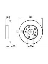 BOSCH 0 986 478 842 Тормозной диск передний