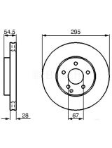 BOSCH 0 986 479 039 Тормозной диск передний