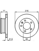 BOSCH 0 986 478 849 Тормозной диск передний