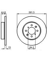 BOSCH 0 986 478 889 Тормозной диск передний