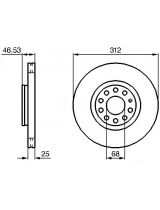 BOSCH 0 986 479 057 Тормозной диск передний