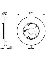 BOSCH 0 986 478 632 Тормозной диск передний