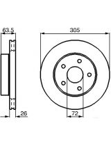 BOSCH 0 986 478 772 Тормозной диск передний
