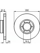 BOSCH 0 986 478 745 Тормозной диск передний