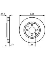 BOSCH 0 986 478 830 Тормозной диск передний