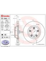 BREMBO 09.C882.11 Тормозной диск передний (левый)