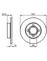 BOSCH 0 986 478 016 Тормозной диск передний