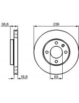 BOSCH 0 986 478 017 Тормозной диск передний