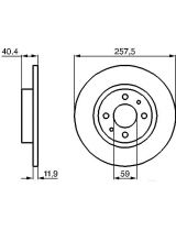 BOSCH 0 986 478 343 Тормозной диск передний