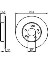 BOSCH 0 986 478 187 Тормозной диск передний