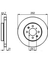 BOSCH 0 986 478 174 Тормозной диск передний