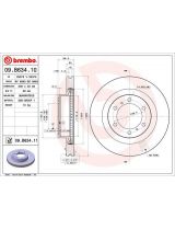BREMBO 09.B634.11 Тормозной диск передний
