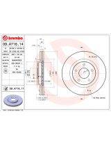 BREMBO 09.A716.14 Тормозной диск передний
