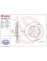 BREMBO 09.B628.10 Тормозной диск передний