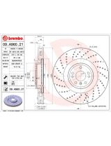 BREMBO 09.A960.21 Тормозной диск передний перфорированный